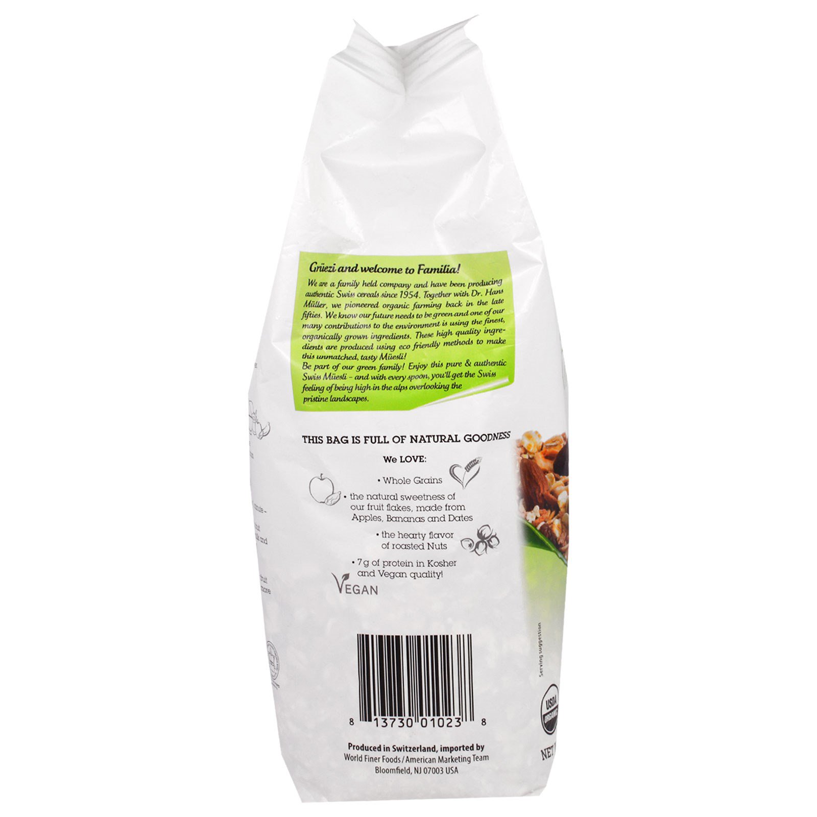 Comprar Familia, Bio Orgânico, Suiço "Bircher Muesli", 453 g - Imagem 3