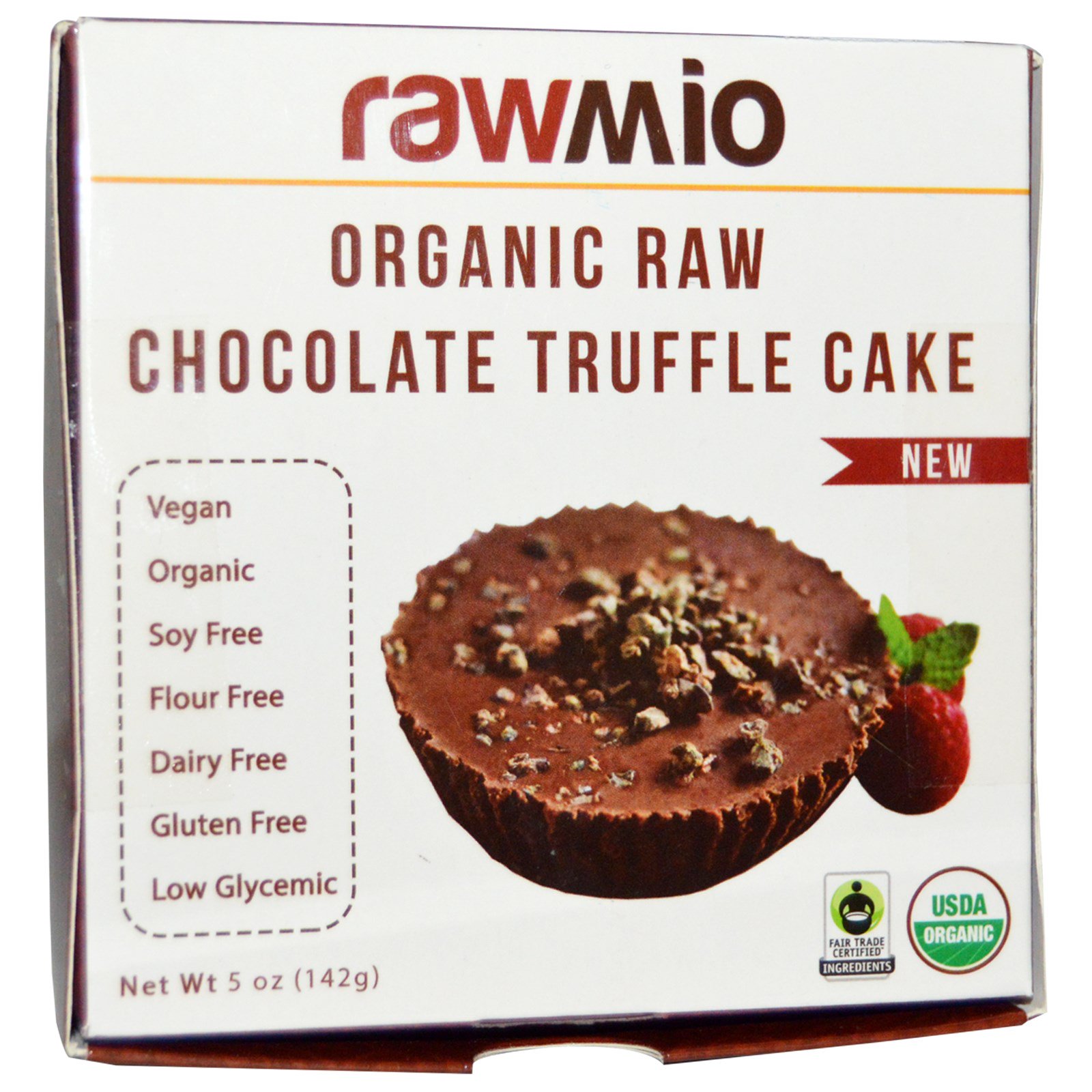 Comprar Rawmio, Bolo de Trufa de Chocolate Puro Orgânico, 5 oz (142 g)
