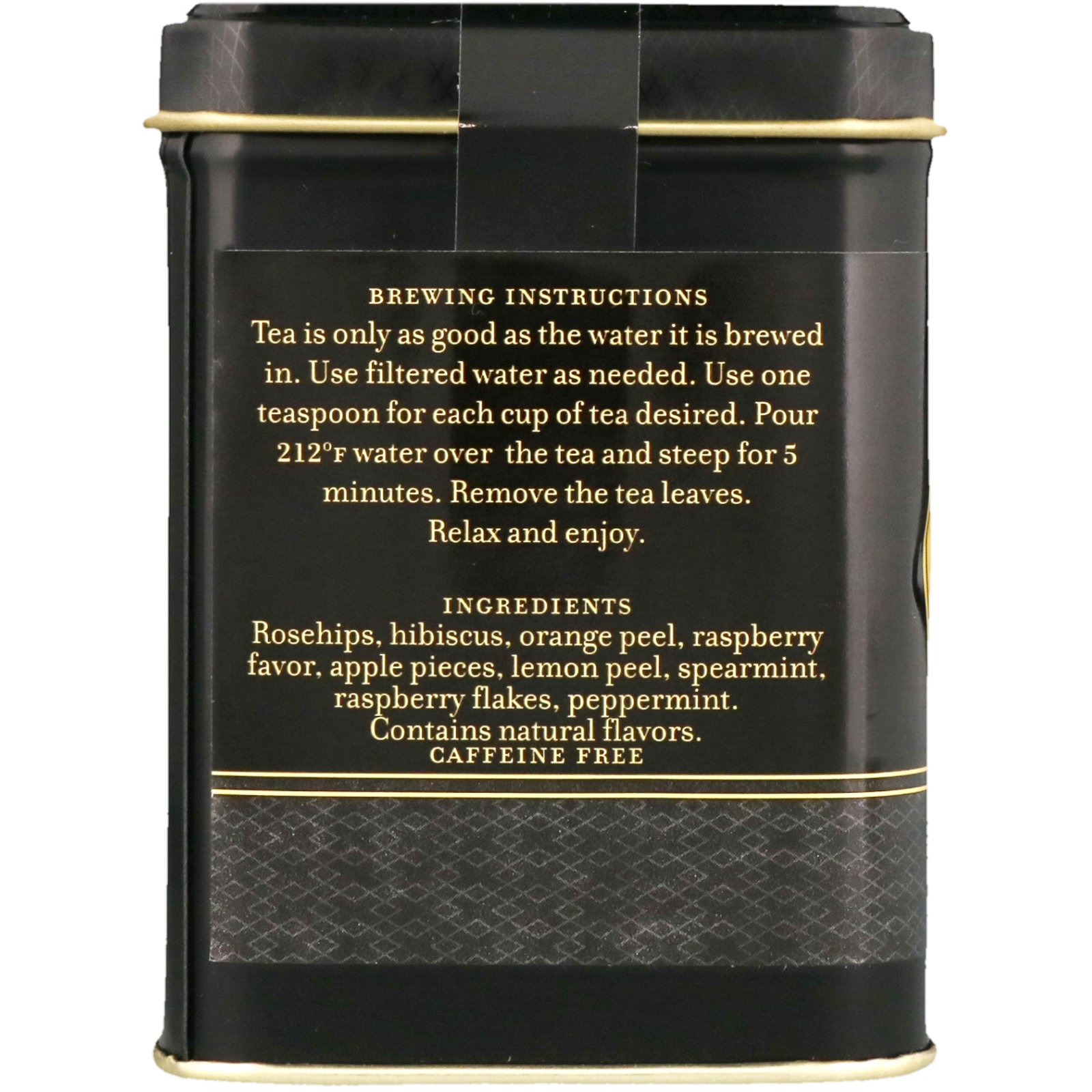 Comprar Harney & Sons, Chá Herbáceo de Framboesa, Descafeinado, 4 oz - Imagem 2
