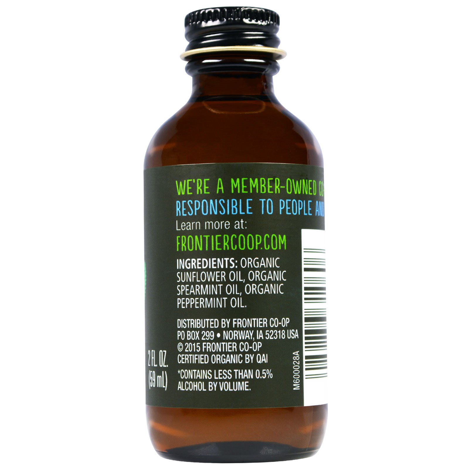 Comprar Frontier Natural Products, Essência de Menta Orgânica, Não Alcoólica, 2 onças fluidas (59 mL) - Imagem 2