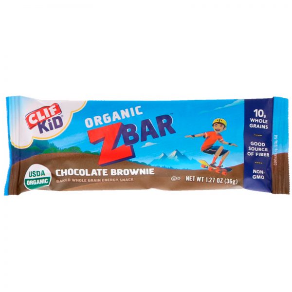 Comprar Clif Bar, Clif Kid, Organic Z Bar, Chocolate Brownie, 18 Bars, 1.27 oz (36 g) Each - Imagem 4