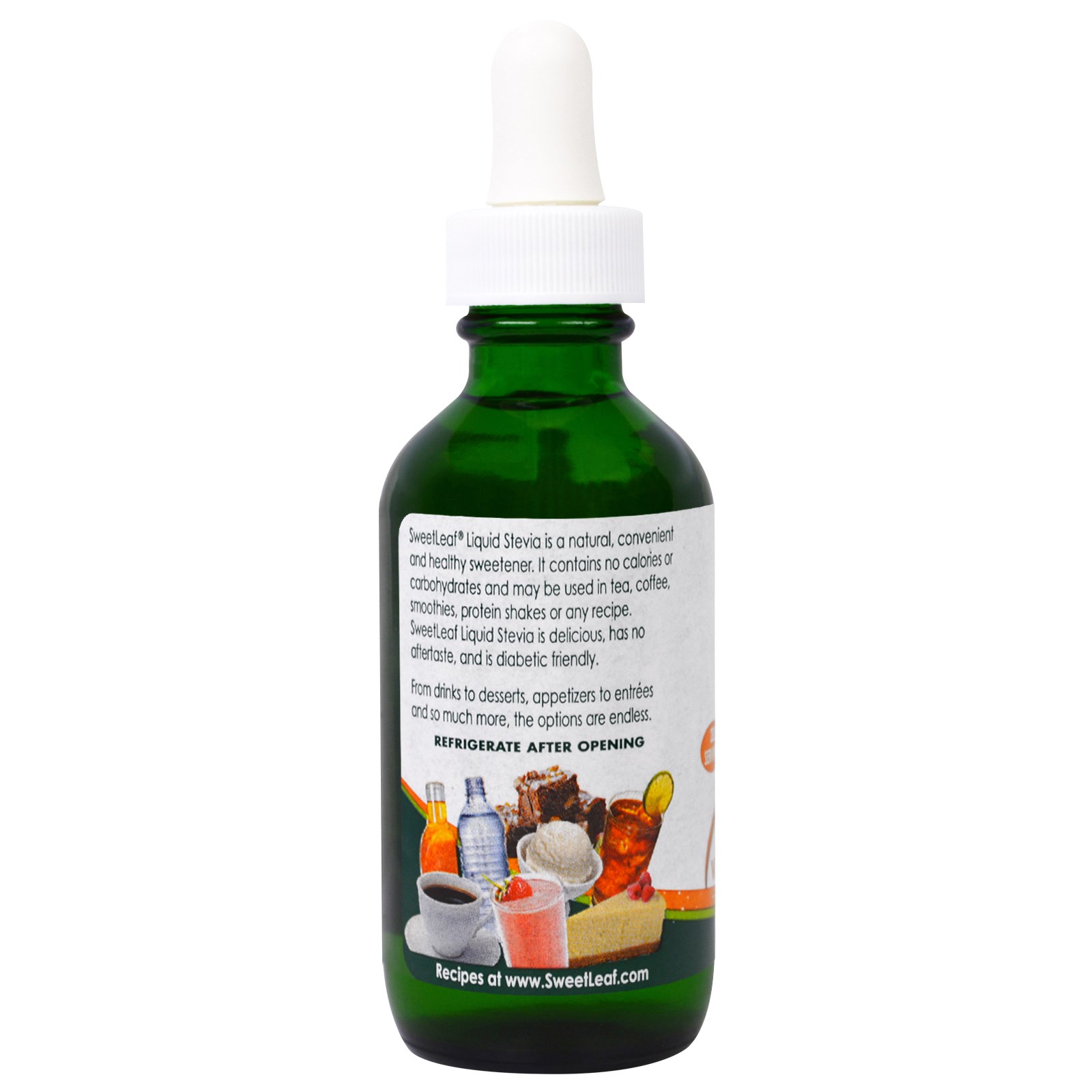 Comprar Wisdom Natural, Stevia Líquida SweetLeaf, Laranja Valência, 2 fl oz (60 ml) - Imagem 3