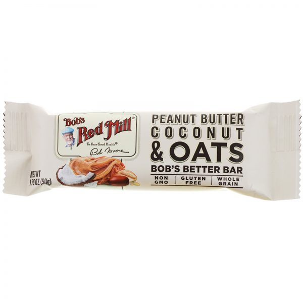 Comprar Bob's Red Mill, Bob's Better Bar, Peanut Butter Coconut & Oats, 12 Bars, 1.76 oz (50 g) Each - Imagem 4