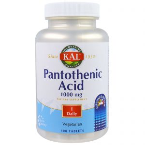 Comprar KAL, Ácido Pantotênico, 1000 mg, 100 Comprimidos