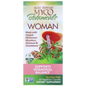 Comprar Fungi Perfecti, Myco Botanicals Woman, Supports Hormonal Balance, 60 Vegetarian Capsules