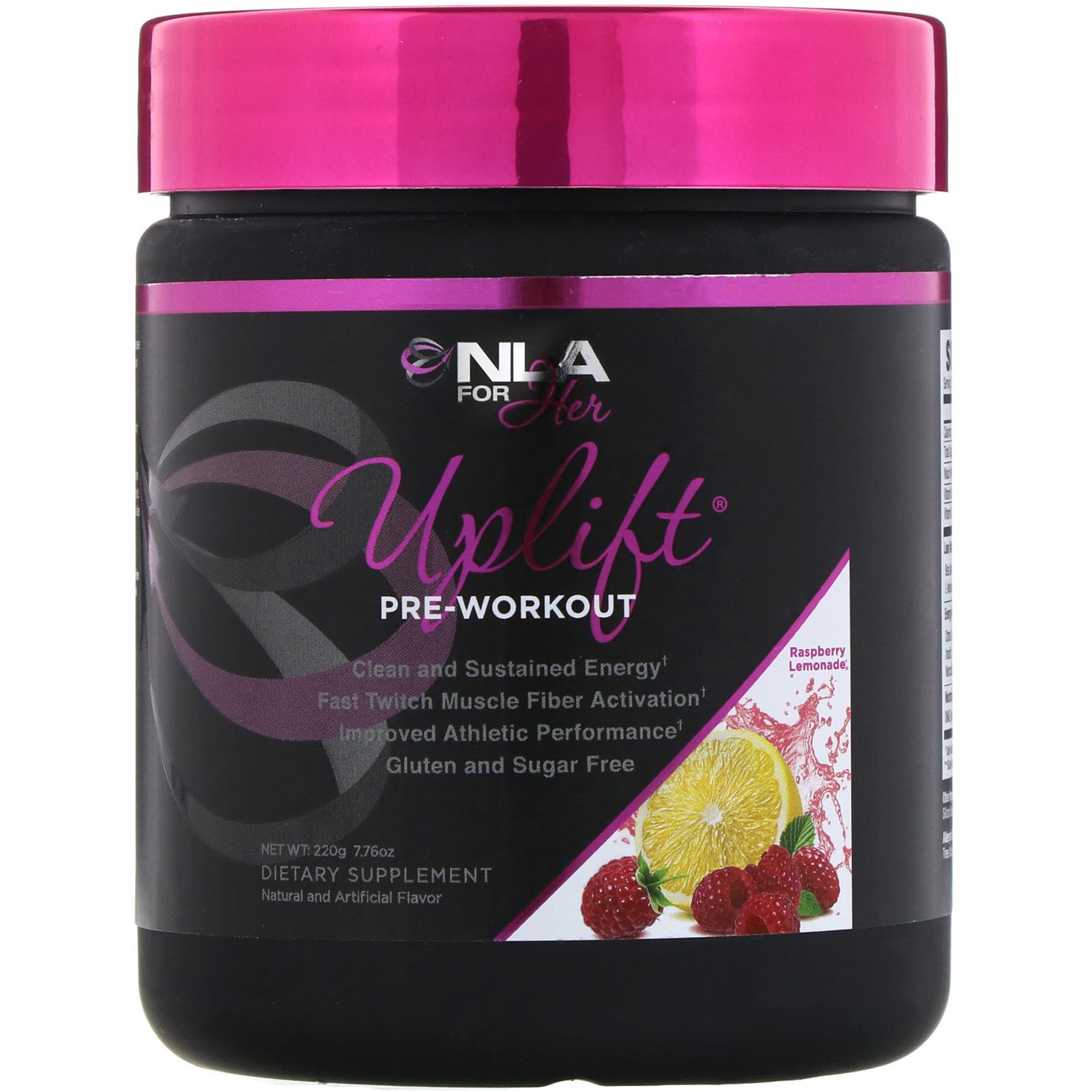 Comprar NLA for Her, Uplift, Pré-Exercício, Limonada com Framboesa, 210 g
