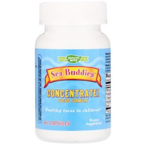 Comprar Nature's Way, Sea Buddies, Concentrate! Focus Formula, 60 Capsules