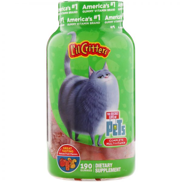 Comprar L'il Critters, Complete Multivitamin Gummies, Secret Life of Pets, Natural Fruit Flavors, 190 Gummies - Imagem 4