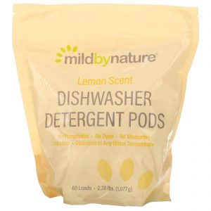 Comprar Mild By Nature, Automatic Dishwashing Detergent Pods, Lemon Scent, 60 Loads, 2.38 lbs, 36.48 oz (1,077 g)