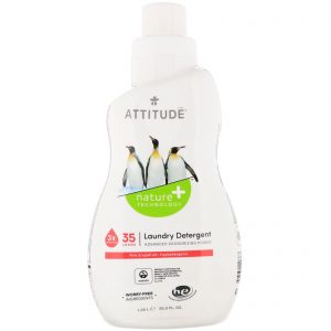 Comprar ATTITUDE, Sabão para Roupas, Toranja Rosa, 35,5 oz fl (1,05 l)