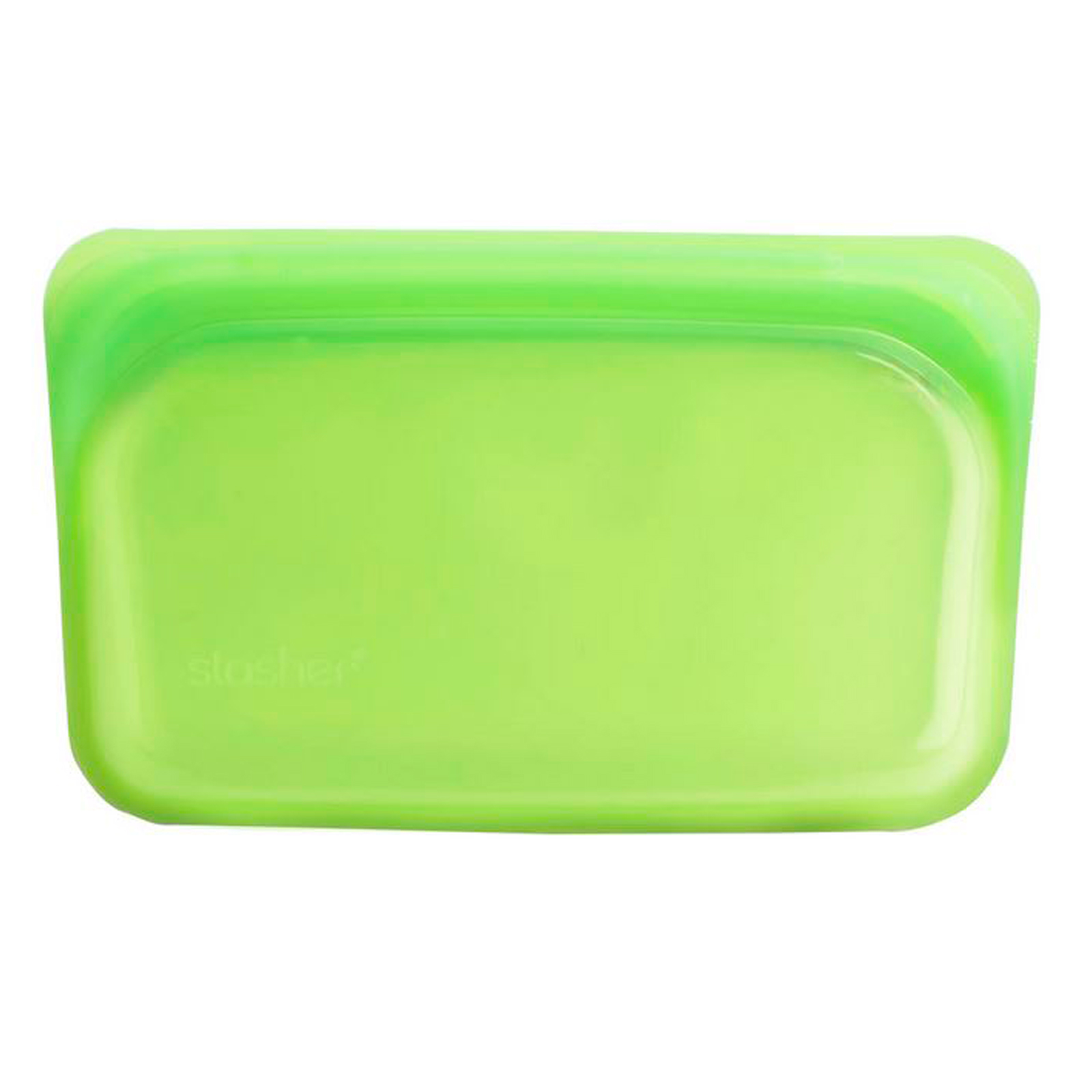 Comprar Stasher, Embalagem Reutilizável de Silicone para Alimentos, Tamanho de Lanche Pequeno, Lima, 9,9 fl oz (293,5 ml) - Imagem 3