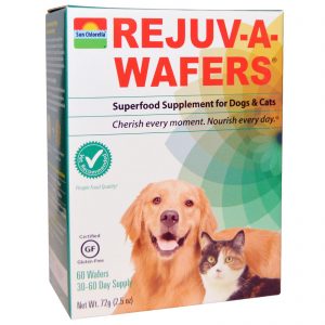 Comprar Sun Chlorella, Rejuv-A-Wafers, suplemento Superfood para cães e gatos, 60 Wafers