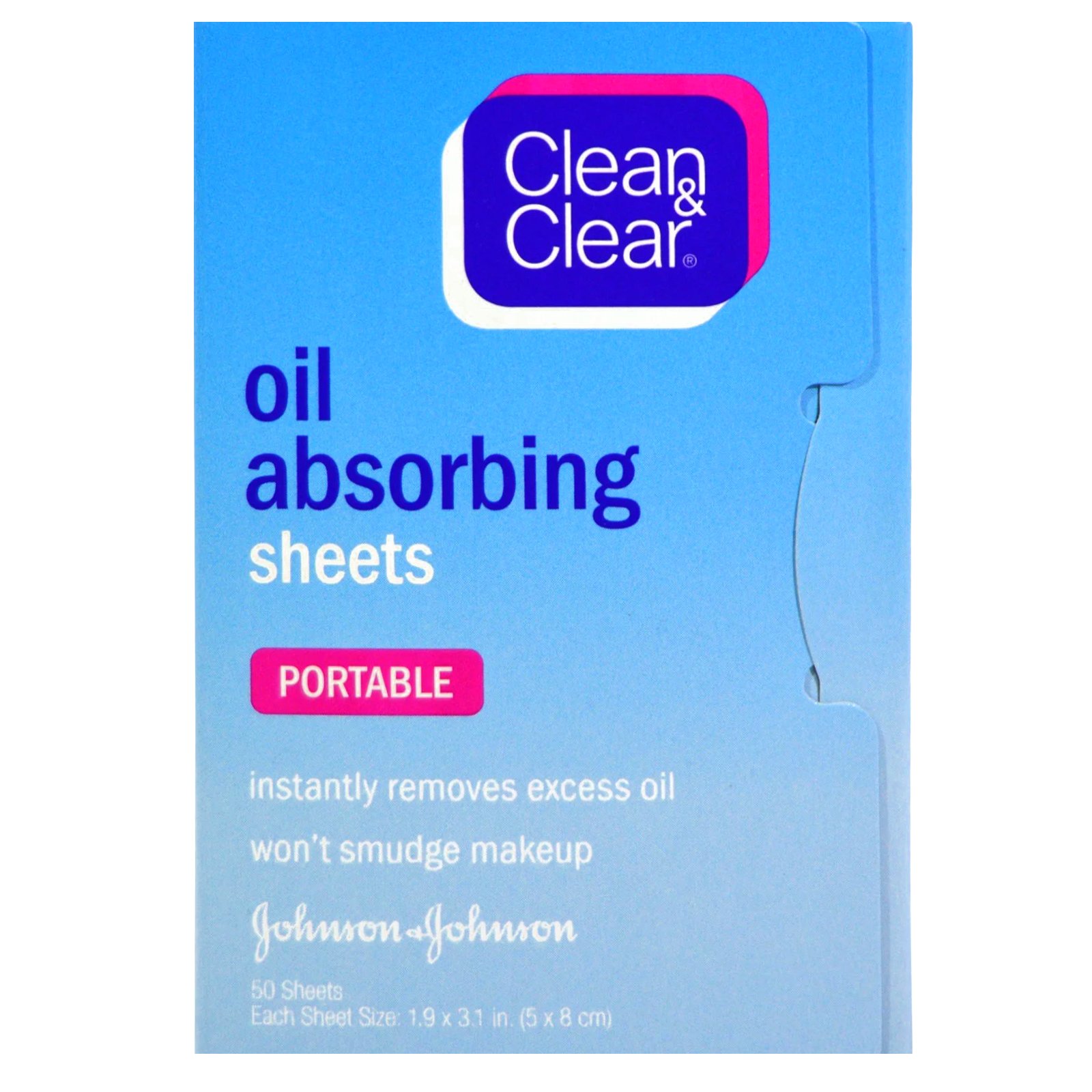 Comprar Clean & Clear, Folhas de Absorção de Oleosidade, Portáteis, 50 Folhas