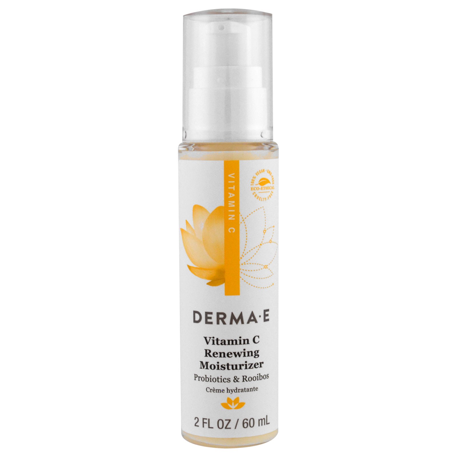 Comprar Derma E, Hidratante Renovador com Vitamina C, Probióticos e Rooibos, 2 fl oz (60 ml) - Imagem 3