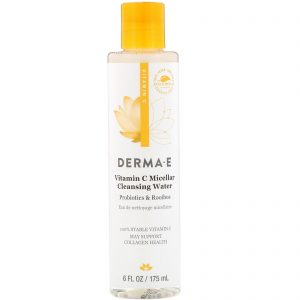 Comprar Derma E, Água Purificante Micelar com Vitamina C, Probióticos e Rooibos