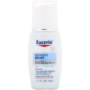 Comprar Eucerin, Alívio da vermelhidão, loção de aperfeiçoamento diário, FPS 15, sem perfume, 1,7 fl. oz. (50 mL)