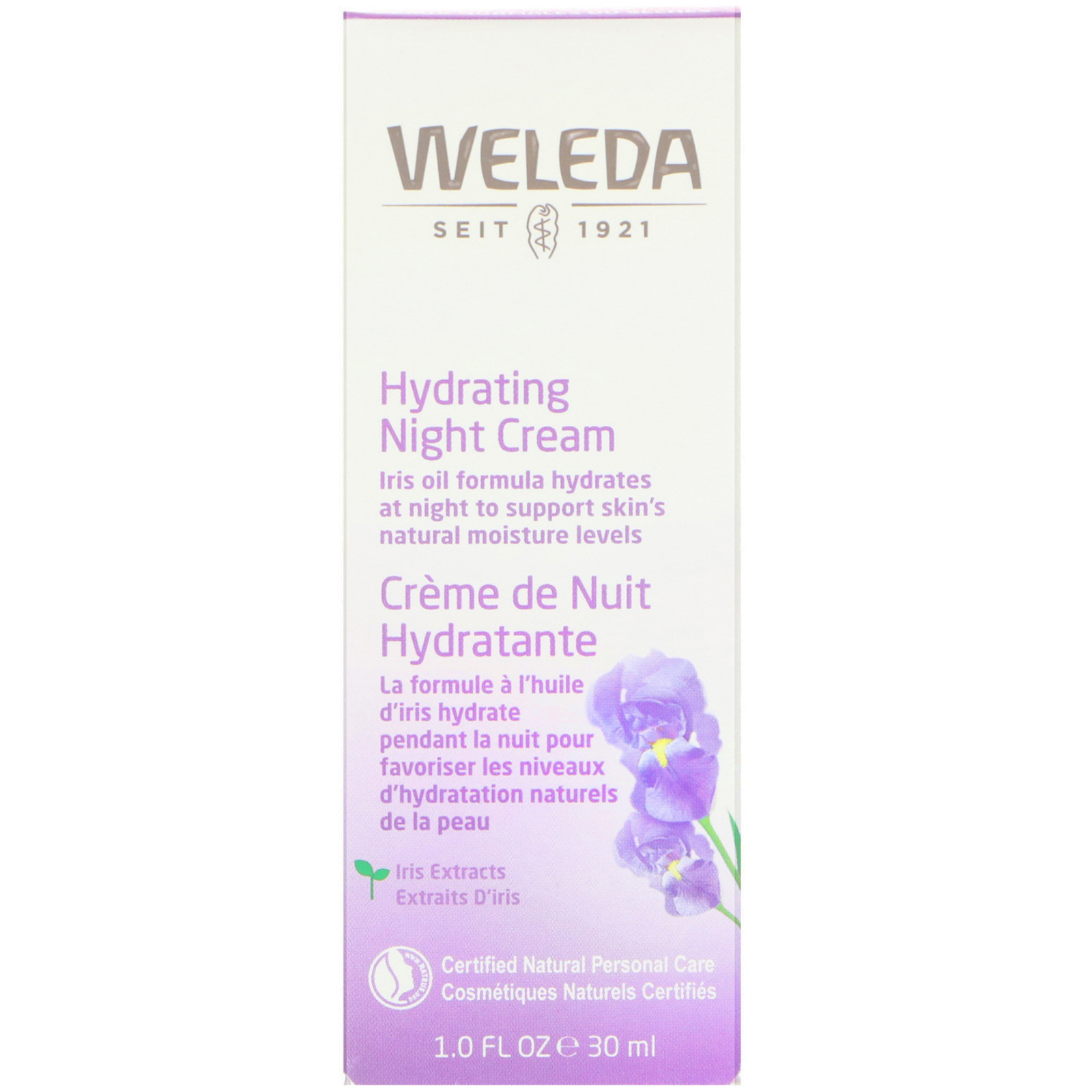 Comprar Weleda, Creme Noturno Hidratante, Extrato de Íris, Pele Normal ou Seca, 30 ml