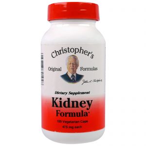 Comprar Christopher's Original Formulas, Kidney Formula, 475 mg, 100 Vegetarian Caps