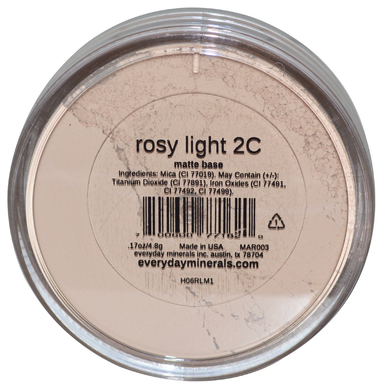Comprar Everyday Minerals, Base Mate, Rosado Leve 2C, 0,17 oz (4,8 g) - Imagem 3