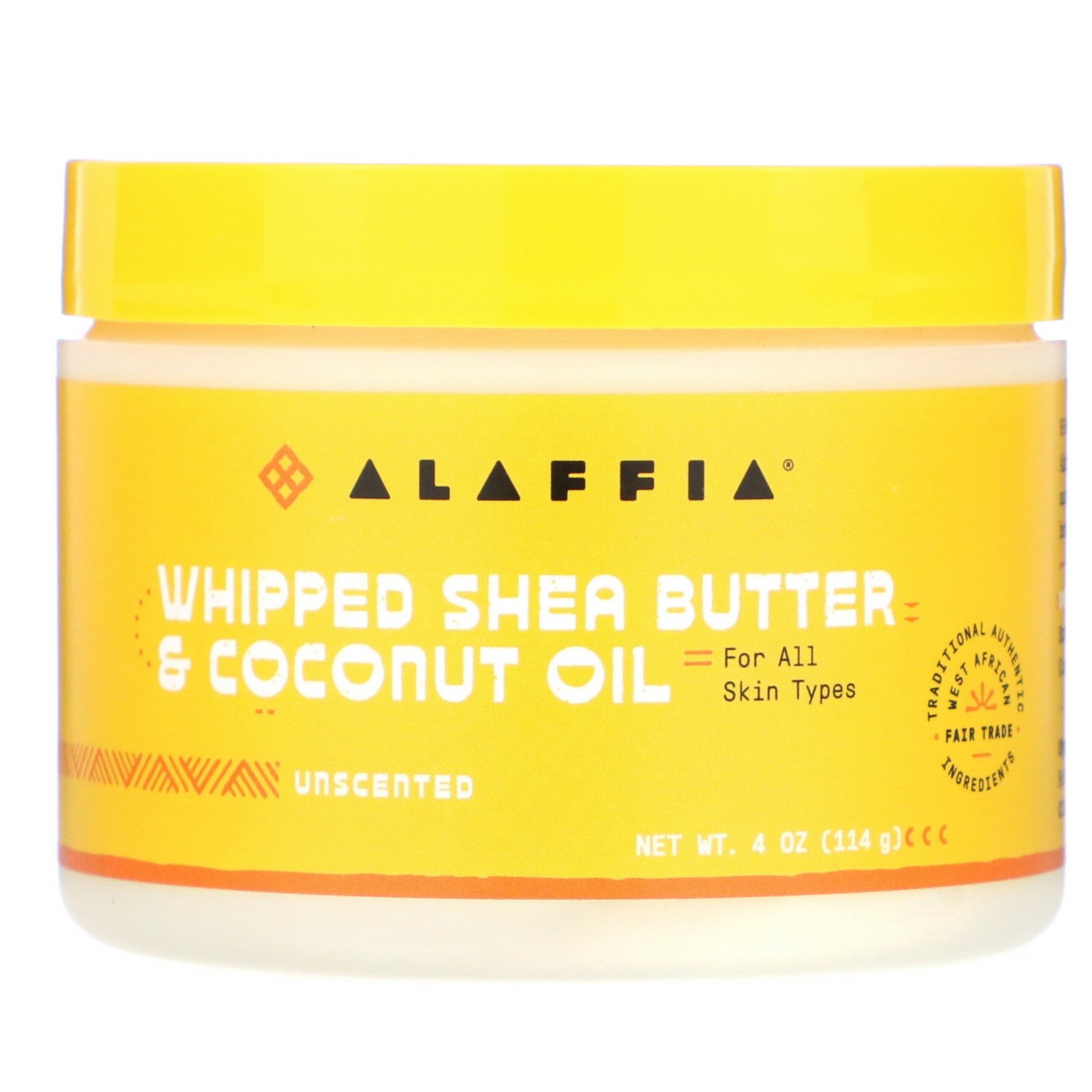 Comprar Alaffia, Manteiga de karité e Óleo de coco, Sem perfume, 4 oz (114 g)