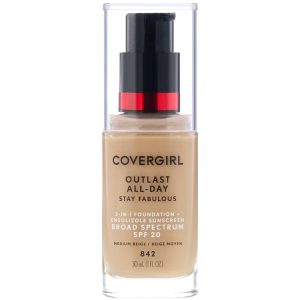 Comprar Covergirl, Outlast All-Day Stay Fabulous, Base 3 em 1, 842 Bege médio, 30 ml