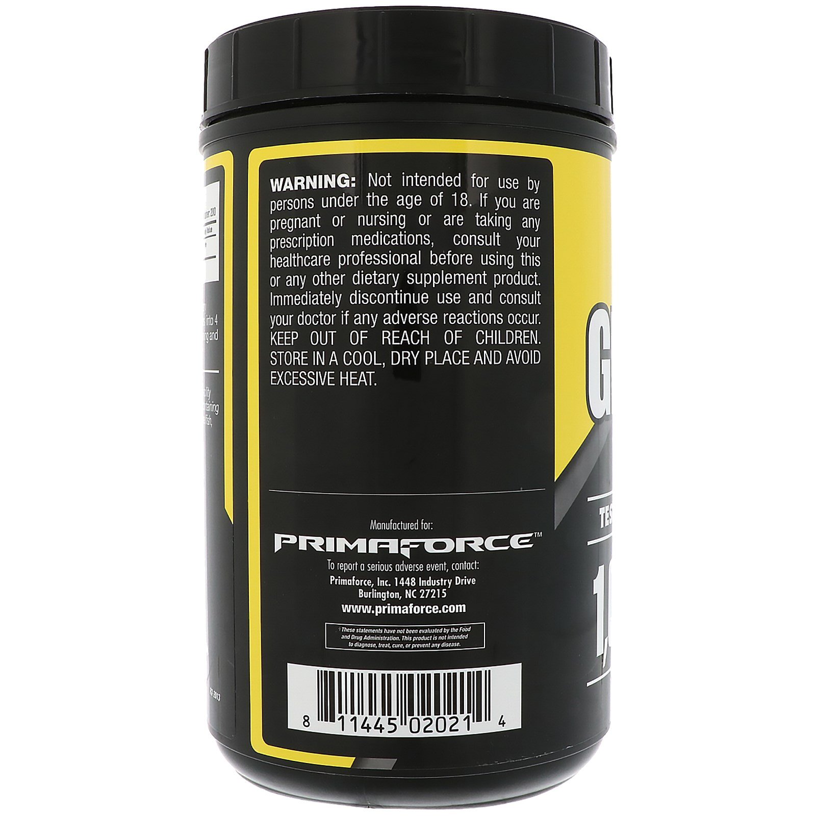 Comprar Primaforce, Glutaform, 100% L-Glutamina, Sem Sabor, 1.000 g - Imagem 3