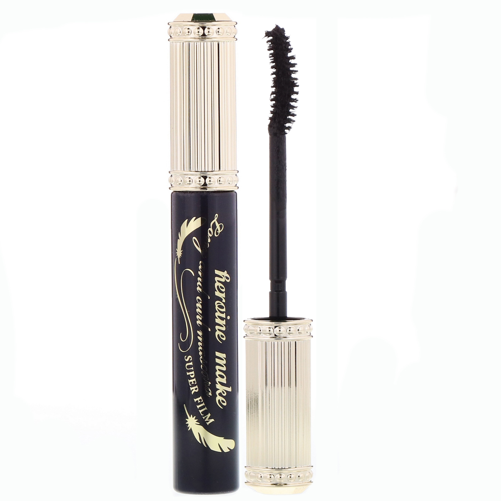 Comprar KissMe, Heroine Make, Long & Curl Mascara, Super Film, #01 Super Black, 0.21 oz (6 g)