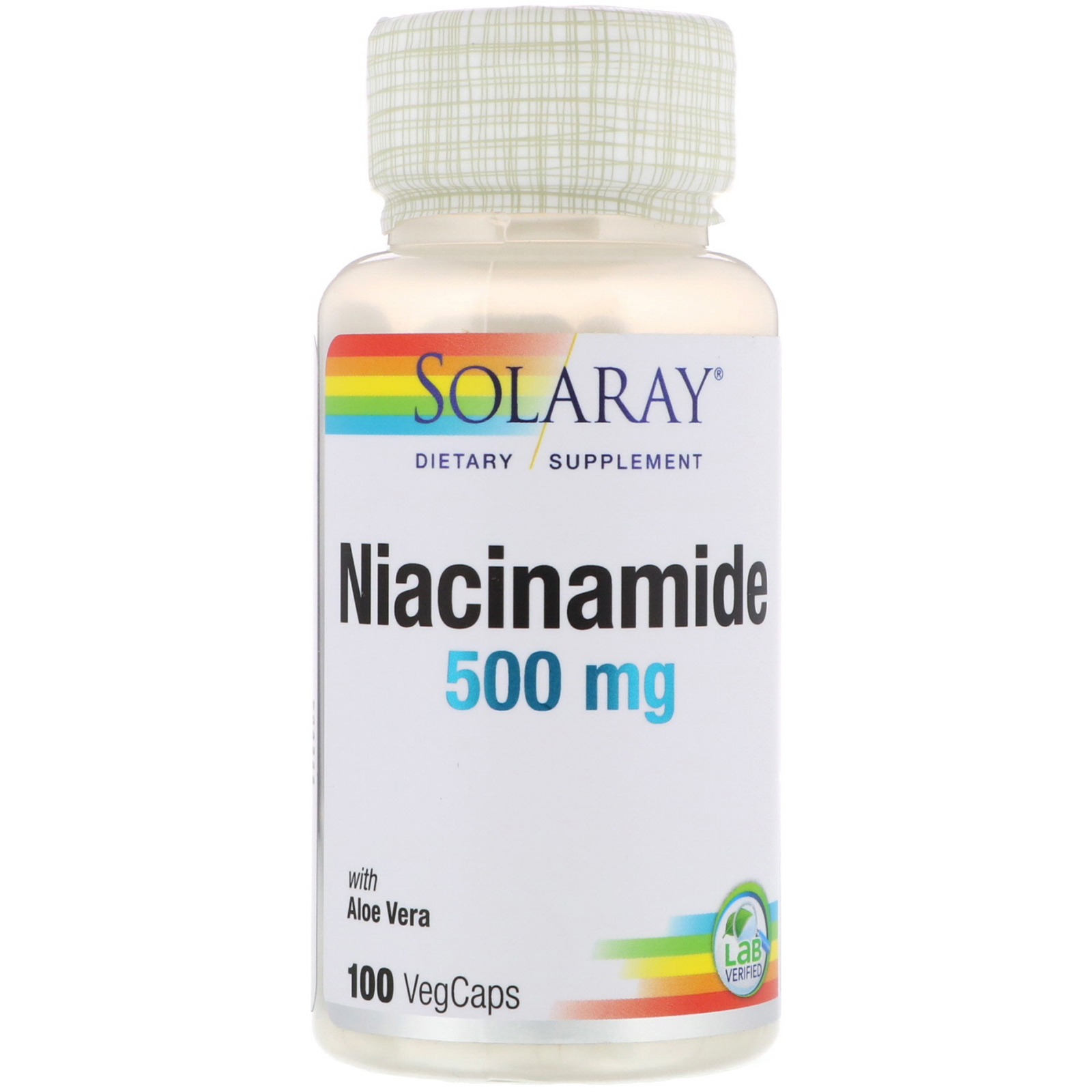 Comprar Solaray, Niacinamida, 500 mg, 100 Cápsulas Vegetarianas