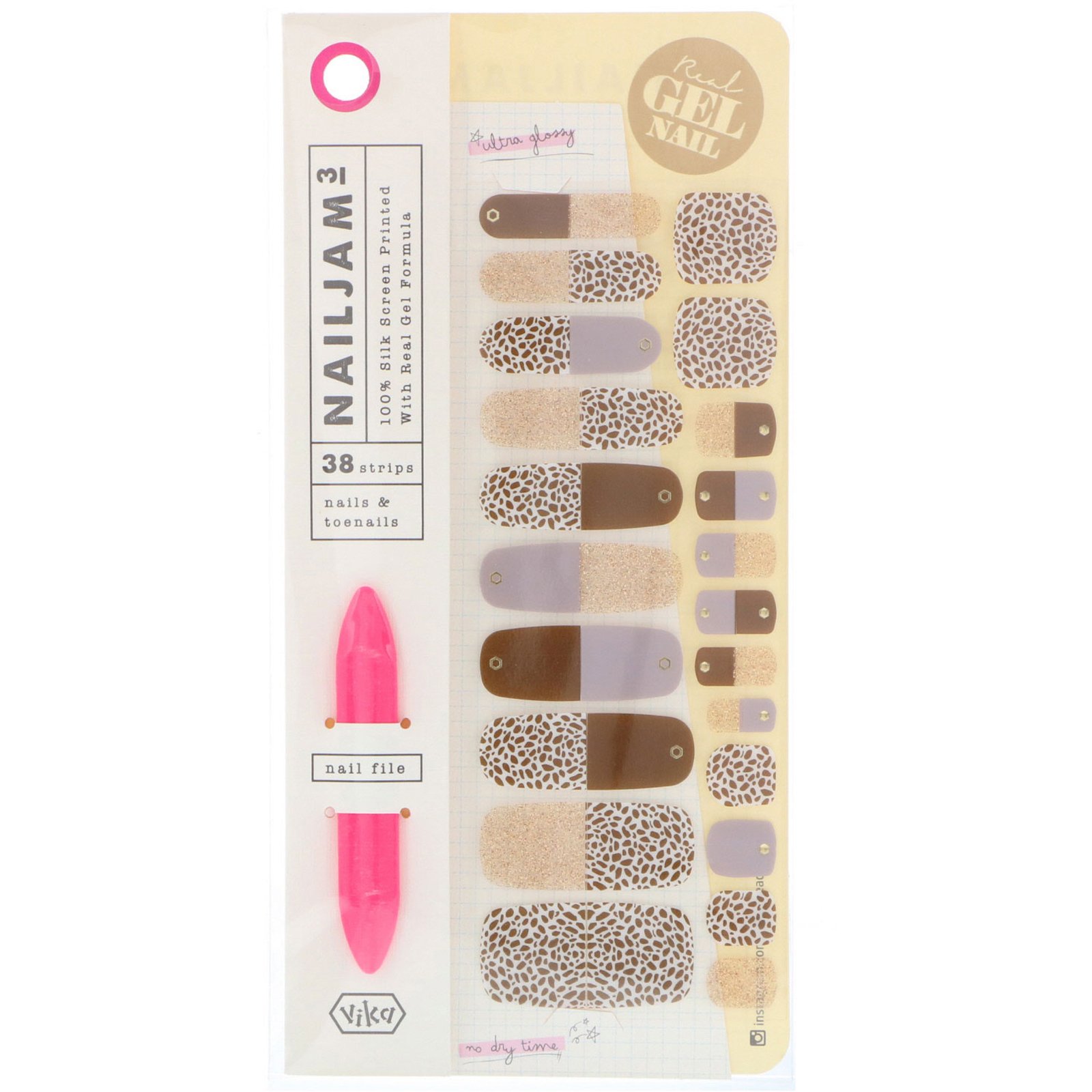 Comprar Vika Nailjam, Tiras de Gel para Unhas das Mãos e dos Pés, Modo Mulher, 38 Tiras
