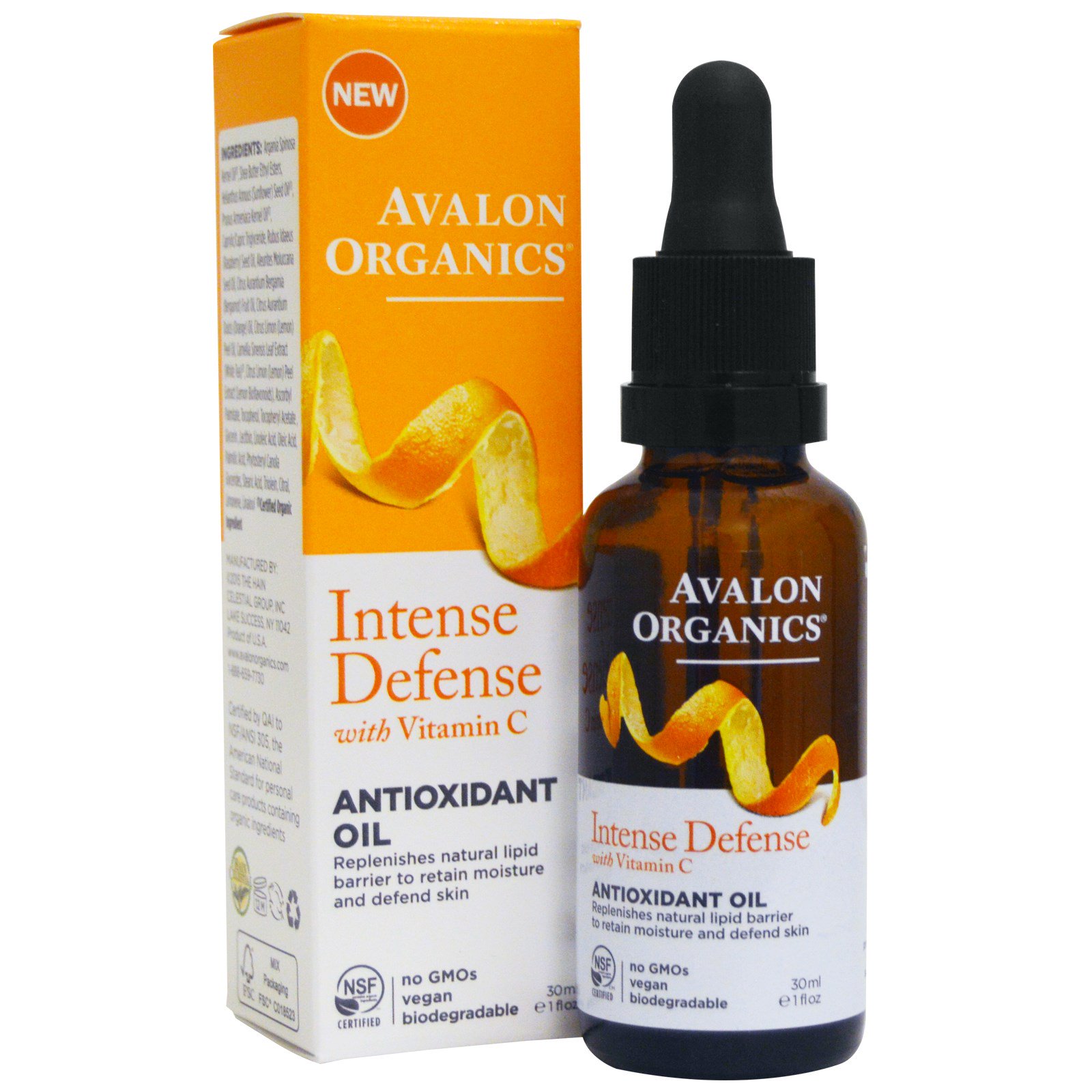 Comprar Avalon Organics, Intense Defense, Com Vitamina C, Óleo Antioxidante, 30 ml (1 fl oz)