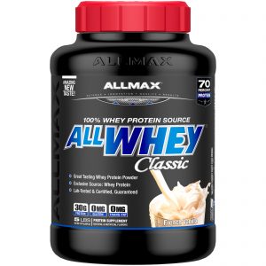 Comprar ALLMAX Nutrition, AllWhey Classic, 100% Proteína de soro de leite, Baunilha francesa, 5 lbs (2,27 kg)