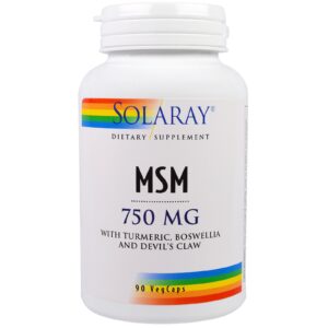 Comprar Solaray, MSM, 750 mg, 90 Veg Caps