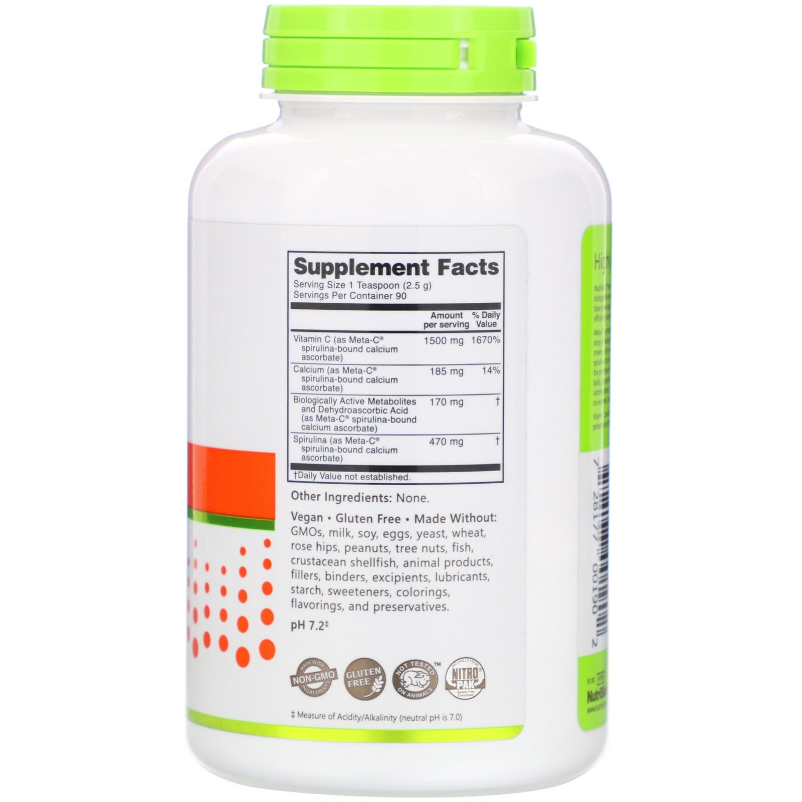 Comprar NutriBiotic, Immunity, Meta-C Powder, 8 oz (227 g) - Imagem 2