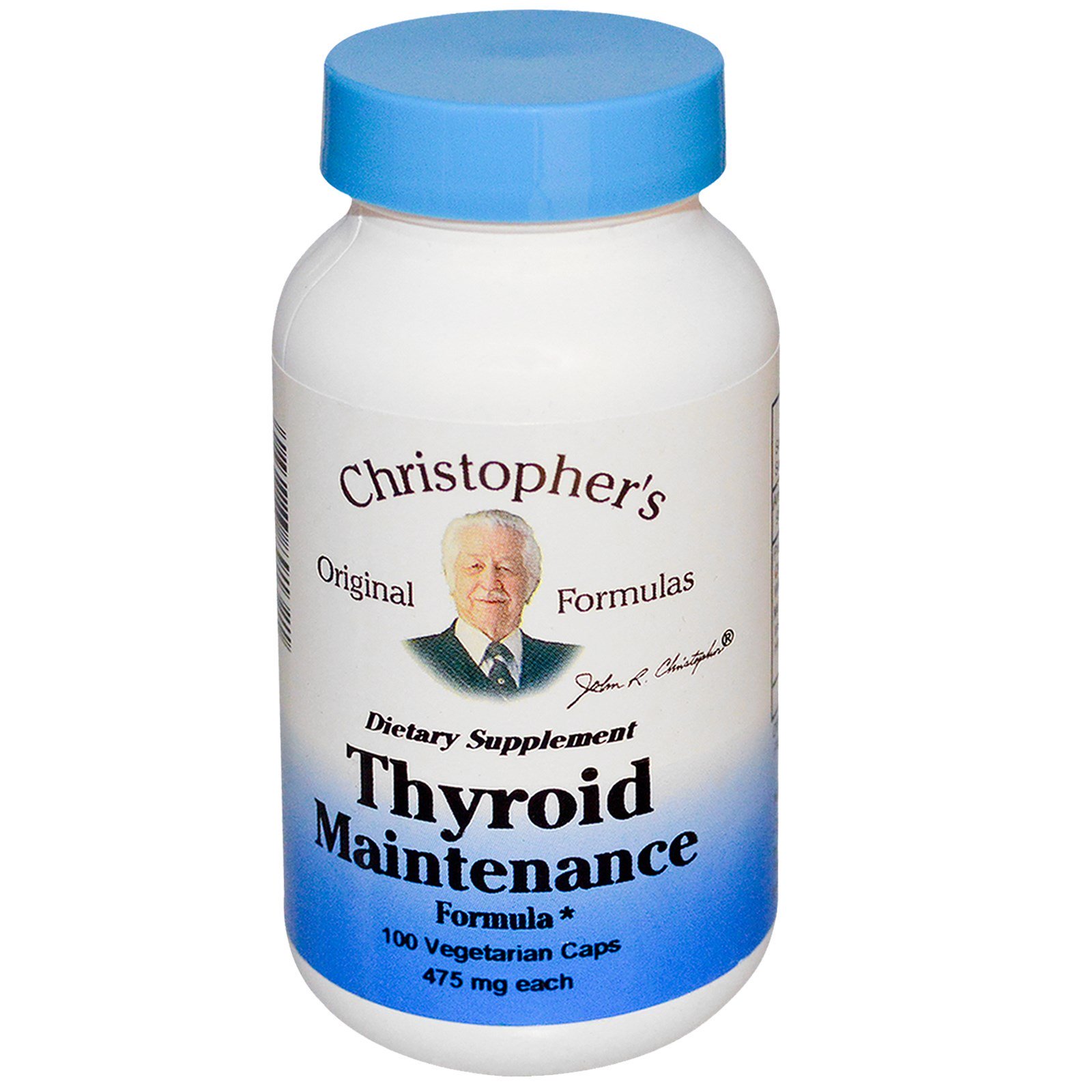 Comprar Christopher's Original Formulas, Thyroid Maintenance Formula, 475 mg, 100 Vegetarian Caps - Imagem 2