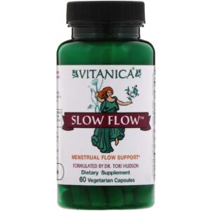 Comprar Vitanica, Slow Flow, Menstrual Flow Support, 60 Vegetarian Capsules