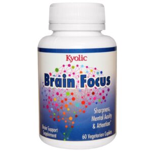 Comprar Kyolic, Brain Focus, 60 Vegetarian Caplets