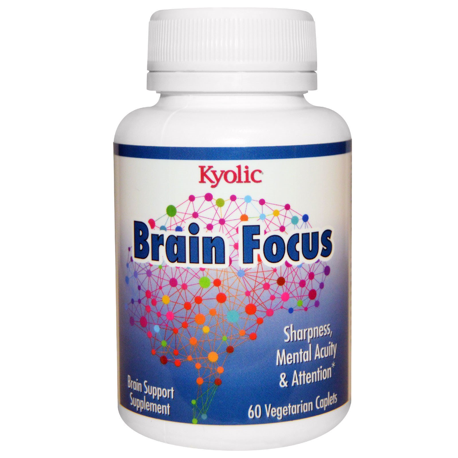 Comprar Kyolic, Brain Focus, 60 Vegetarian Caplets