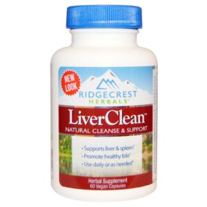 Comprar RidgeCrest Herbals, Limpeza Hepática, 60 Cápsulas Veganas