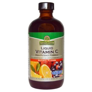 Comprar Nature's Answer, Vitamina C Líquida, Sabores Naturais, 8 fl oz (240 ml)