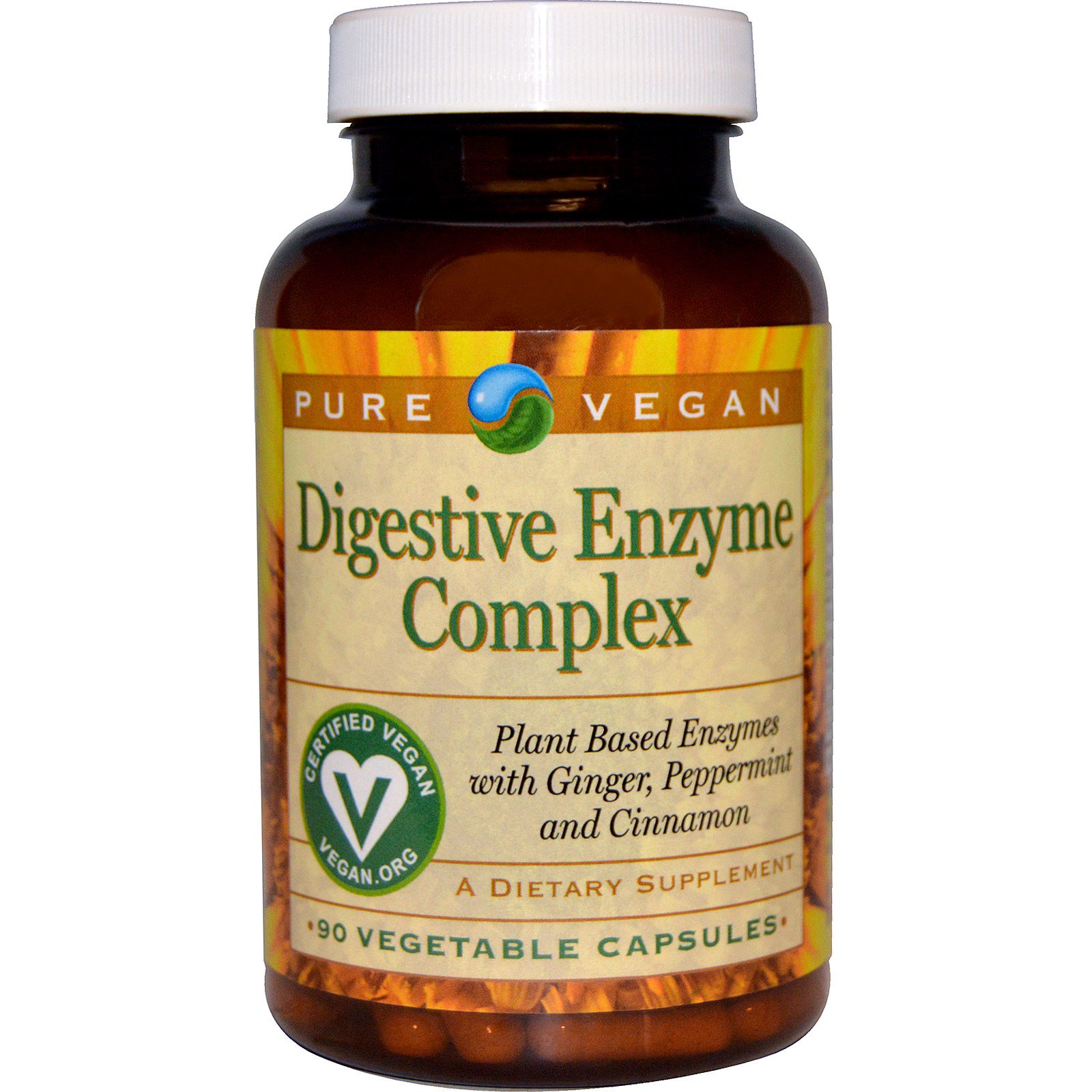 Comprar Pure Vegan, Complexo de Enzimas Digestivas, 90 Cápsulas Vegetarianas