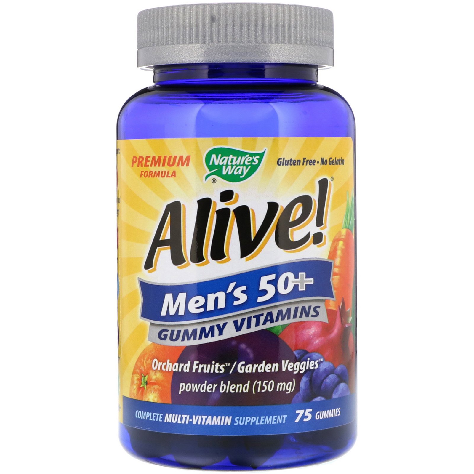 Comprar Nature's Way, Alive! Men's 50+ Gummy Vitamins, 75 Gummies