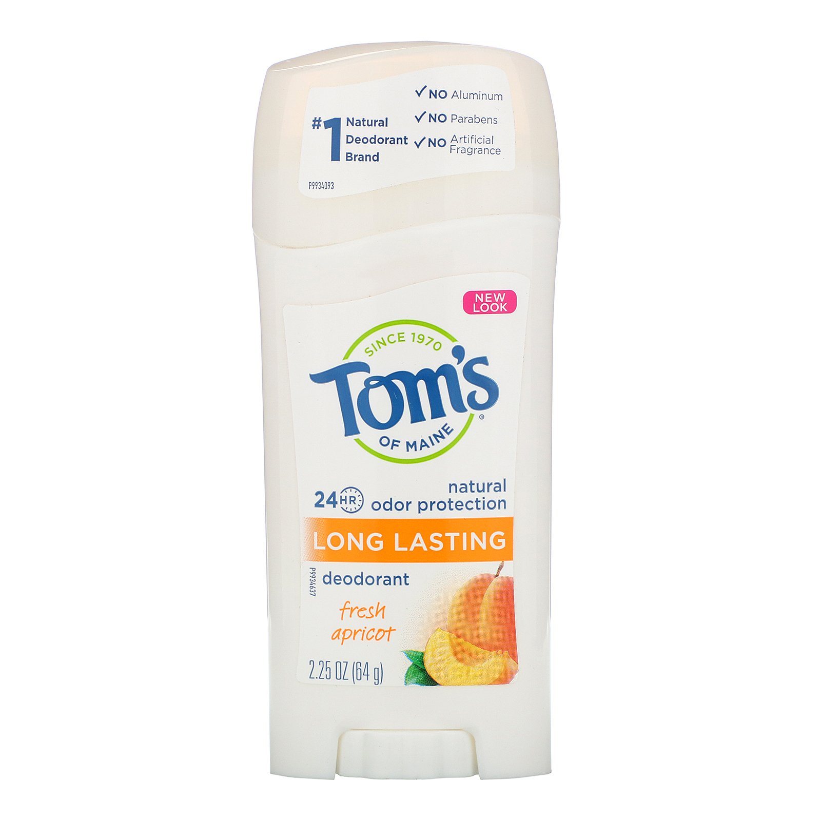 Comprar Tom's of Maine, Natural Long Lasting Deodorant, Fresh Apricot, 2.25 oz (64 g)