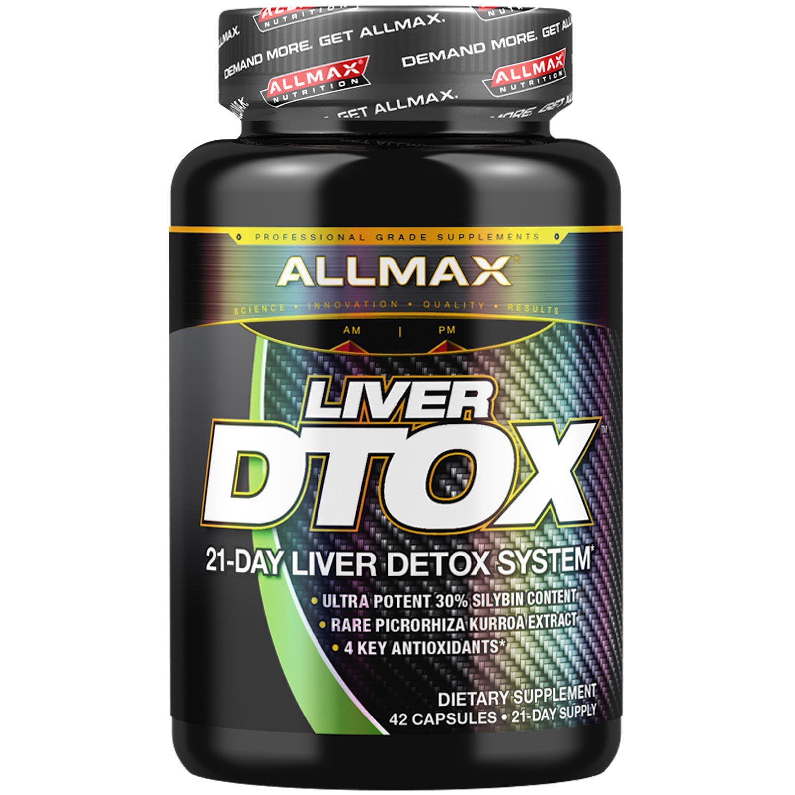 Comprar ALLMAX Nutrition, Liver Dtox com Silimarina de Força Extra (Cardo-Mariano) e Cúrcuma (95% de curcumina), 42 Cápsulas