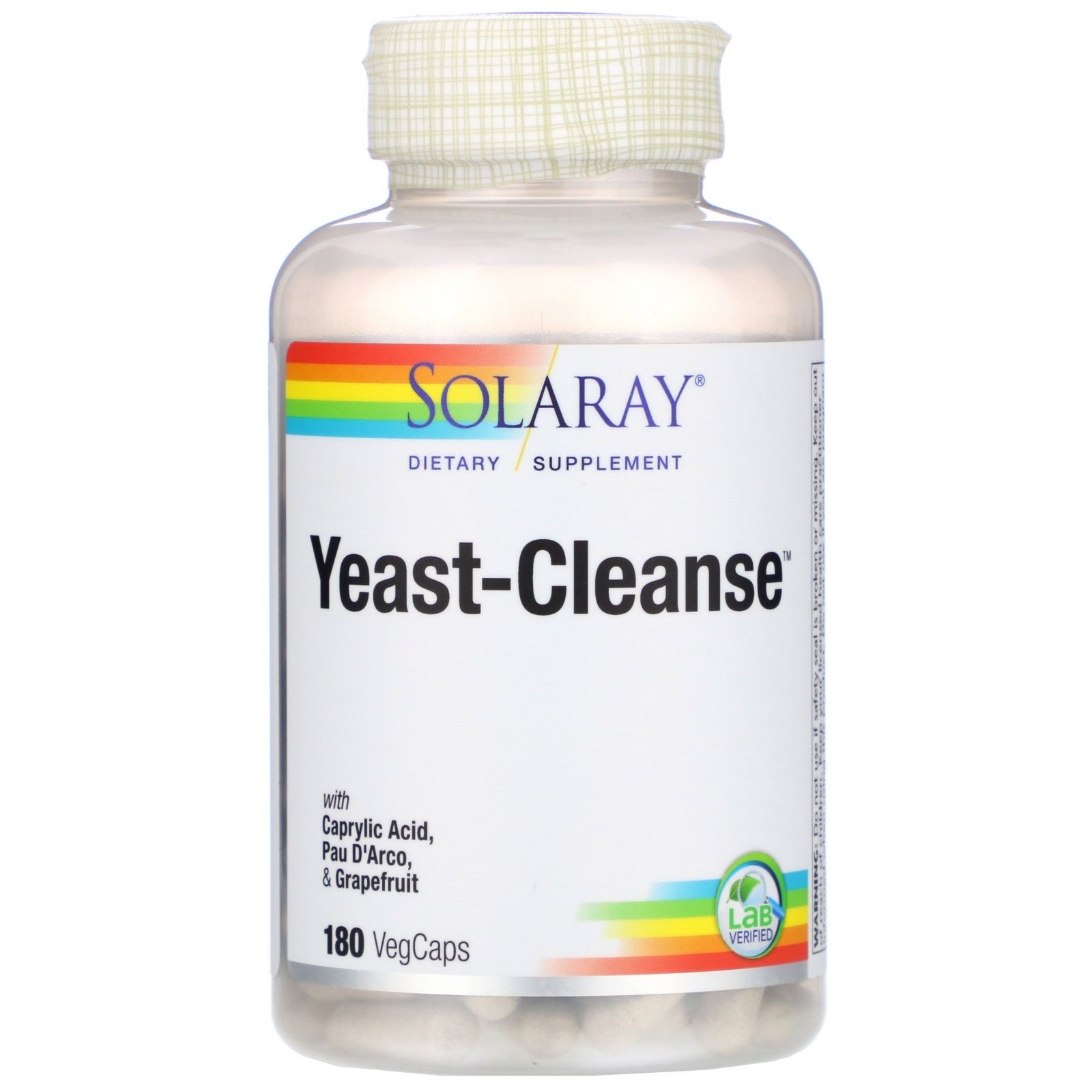 Comprar Solaray, Yeast-Cleanse, 180 VegCaps