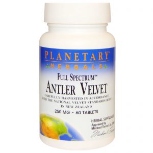 Comprar Planetary Herbals, Amplo Espectro, Antler Velvet, 250 mg, 60 Comprimidos