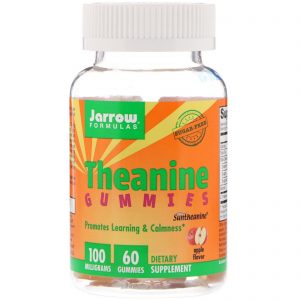 Comprar Jarrow Formulas, Theanine Gummies, Sugar Free, Apple Flavor, 100 mg, 60 Gummies