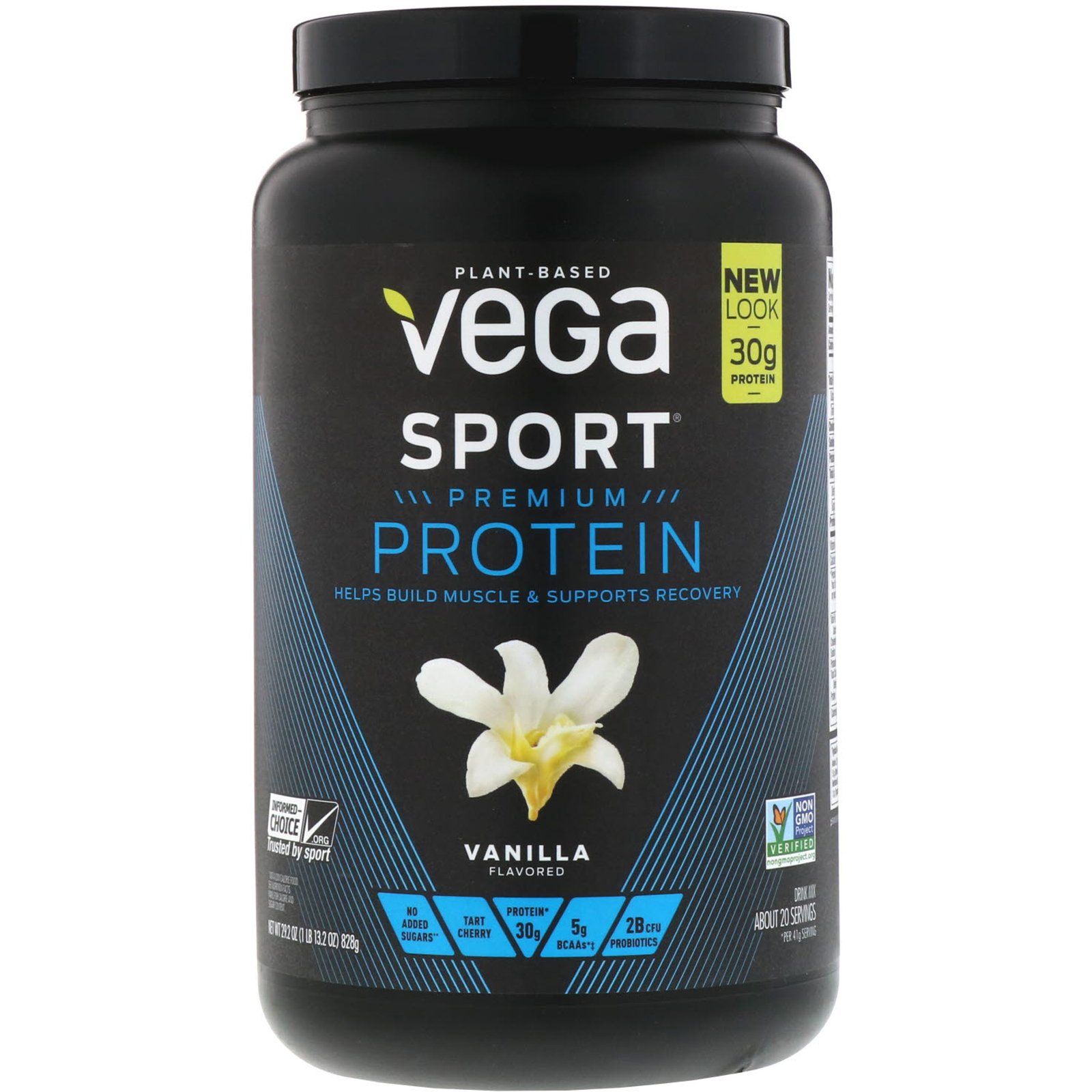 Comprar Vega, Sport, Proteína Premium, Baunilha, 828 g (29,2 oz)