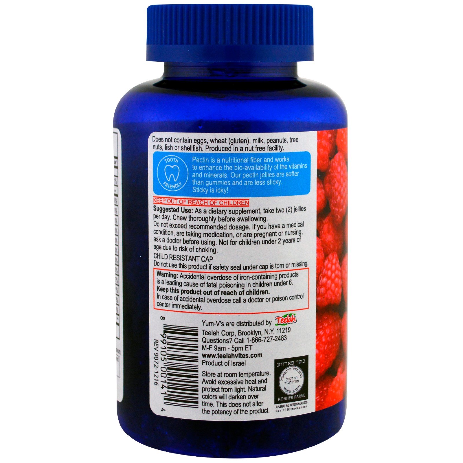 Comprar YumV's, Multivitamínico PreNatal com Ácido Fólico, Sabor Frutas Vermelhas, 90 Gominhas - Imagem 3