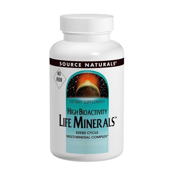 Comprar Source Naturals, Life Minerals, sem ferro, 120 tabletes