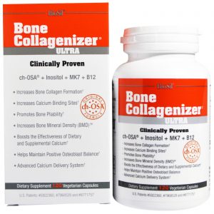 Comprar BioSil by Natural Factors, Bone Collagenizer Ultra, 120 Cápsulas Vegetais